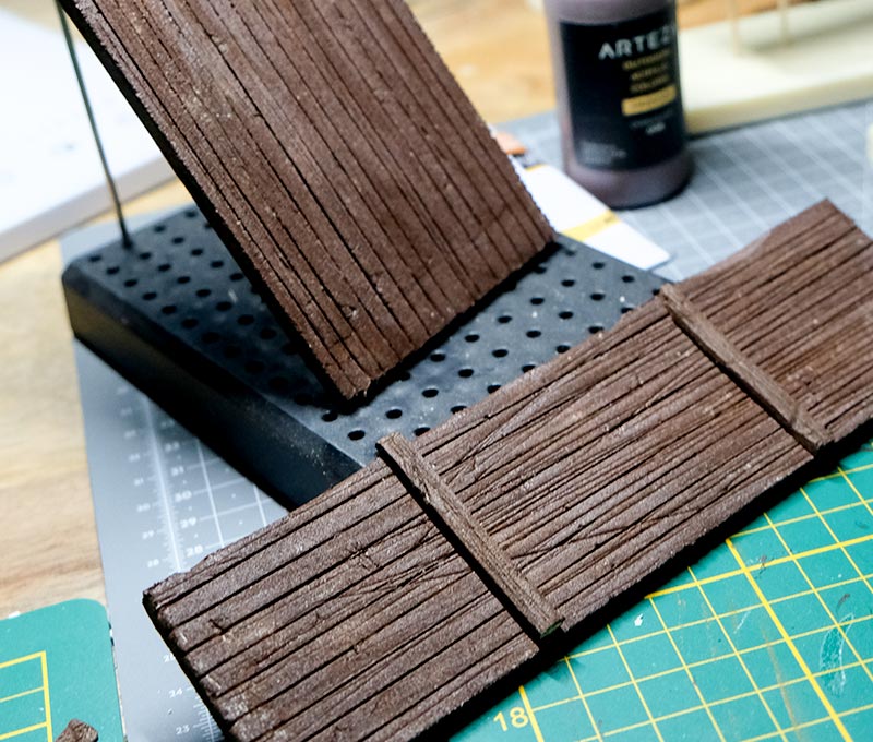 du bois à partir du polystyrène